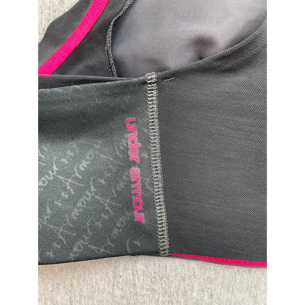 Under Armour Sports Bra Womens 38C Heatgear Shoulder Straps Compression - Picture 4 of 8